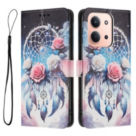 Kožený Kryt Poco C85 Lapač Snů A Růže