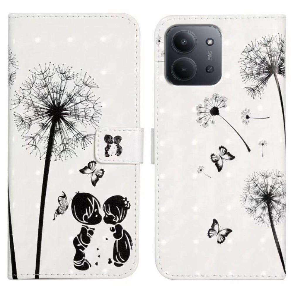 Kožený Kryt Poco C85 Láska K Pampeliškám