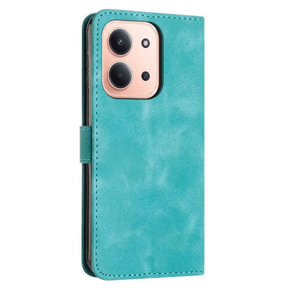 Kožený Kryt Poco C85 Retro Designové Linie