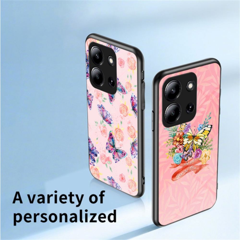 Kryt Na Poco C85 Motýl Z Tvrzeného Skla