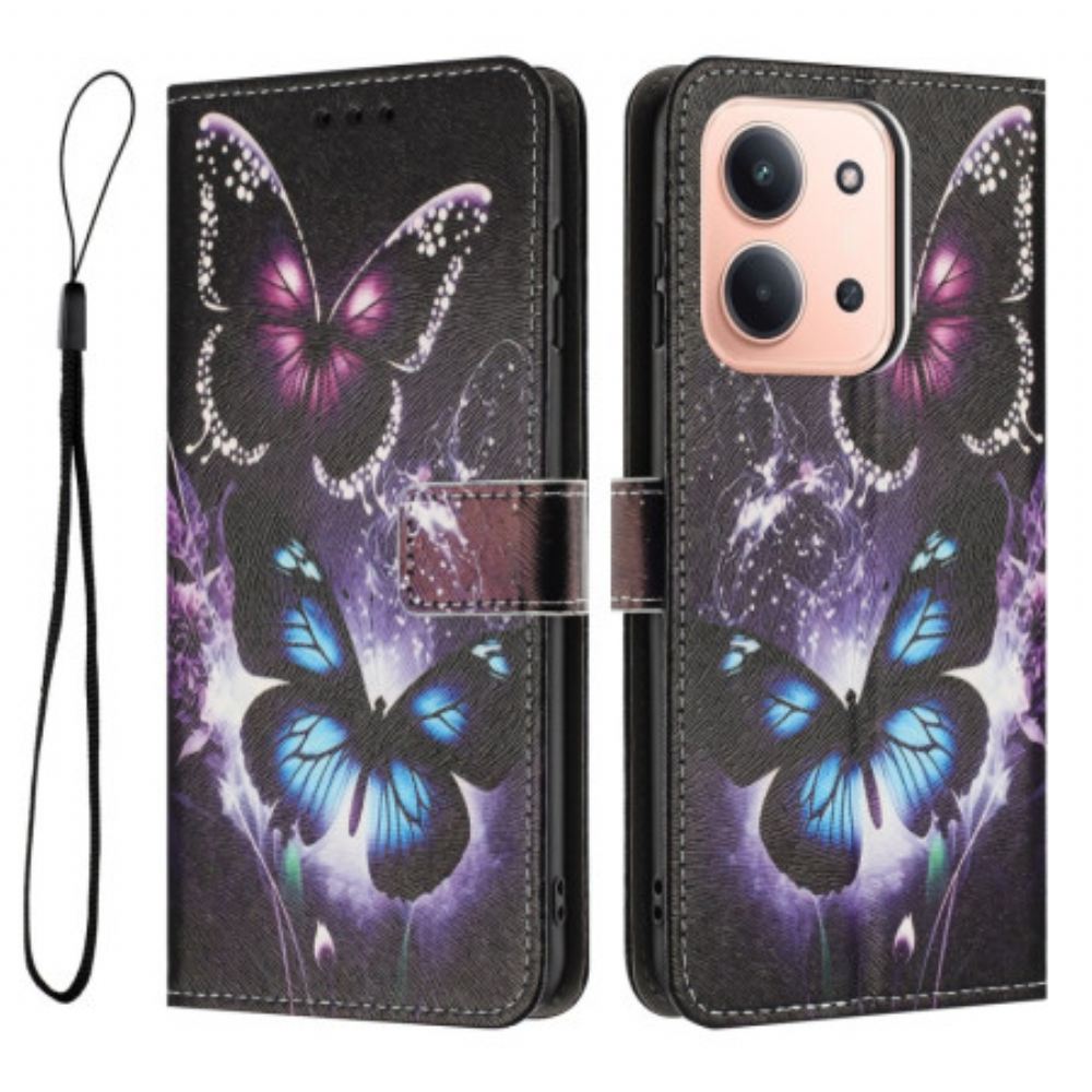 Peněženková Pouzdra Poco C85 Dva Motýli