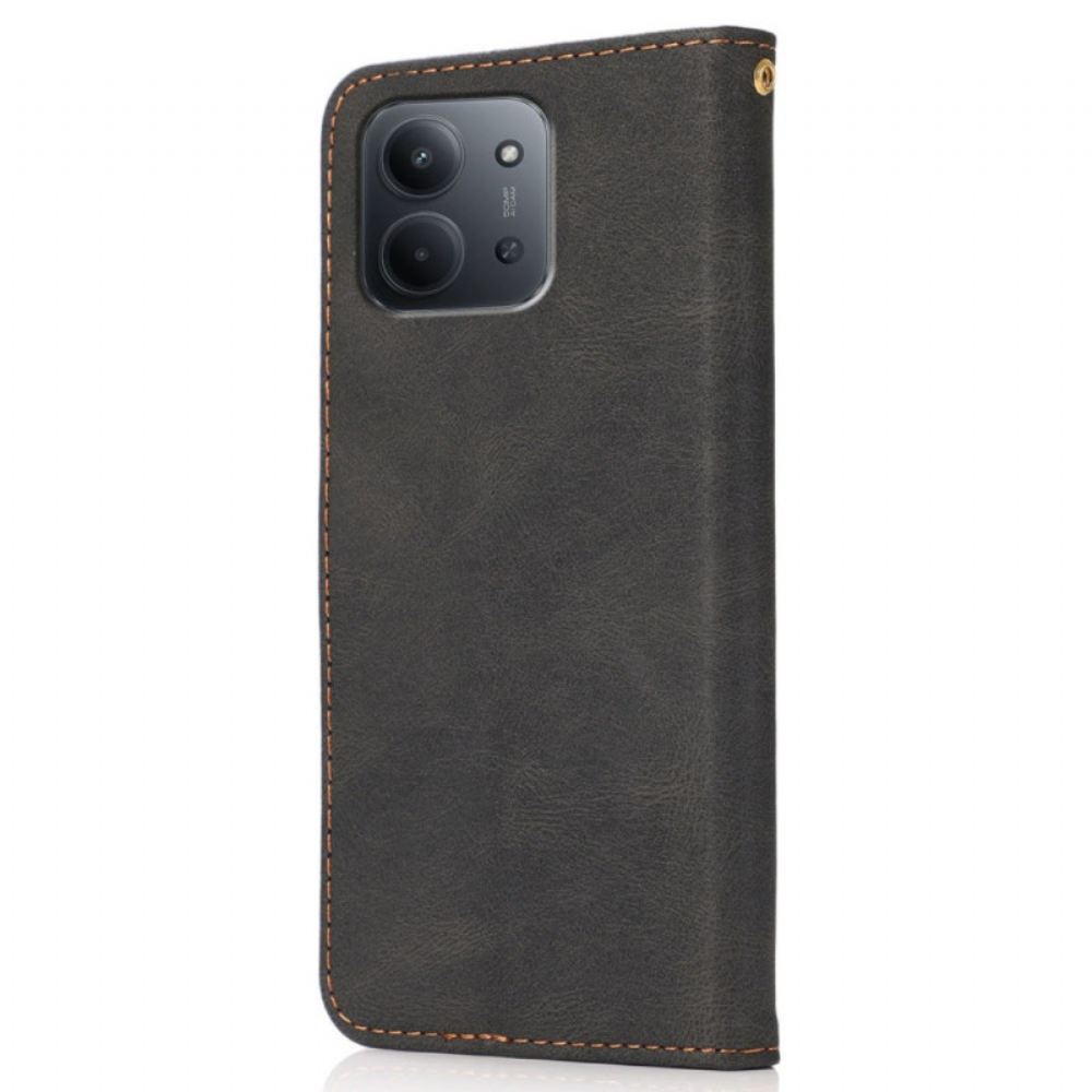 Peněženková Pouzdra Poco C85 Kryty Na Mobil Dvoubarevná