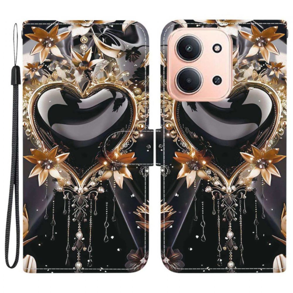 Peněženková Pouzdra Poco C85 Kryty Na Mobil Dvě Srdce