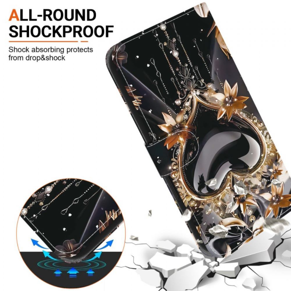 Peněženková Pouzdra Poco C85 Kryty Na Mobil Dvě Srdce