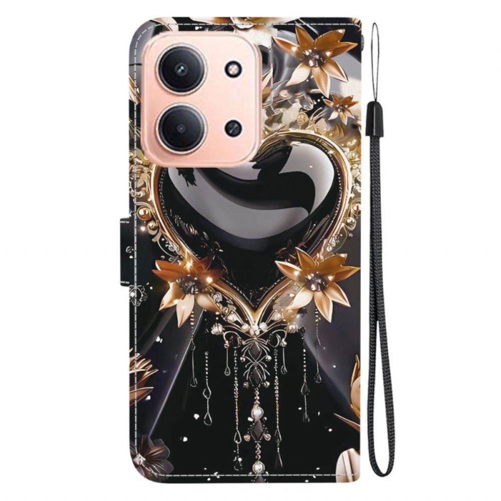 Peněženková Pouzdra Poco C85 Kryty Na Mobil Dvě Srdce