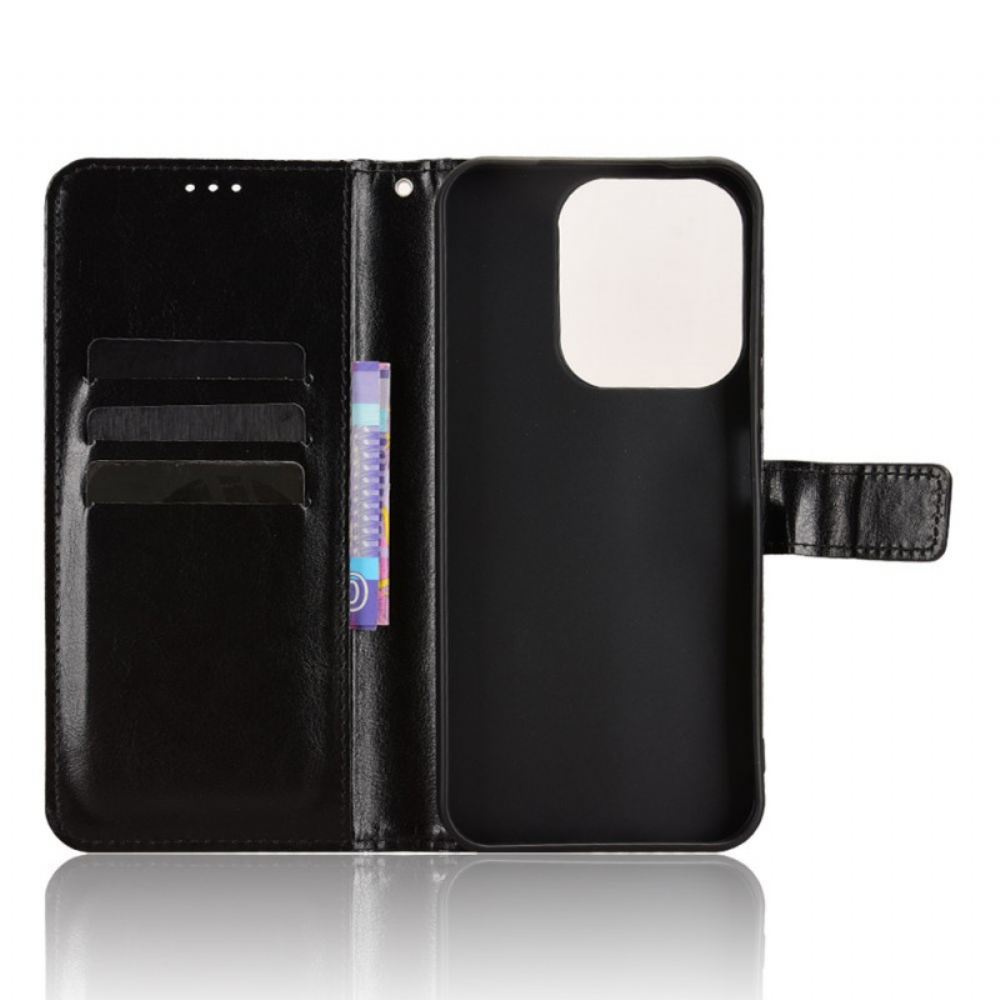 Peněženková Pouzdra Poco C85 Kryty Na Mobil Křiklavá Umělá Kůže