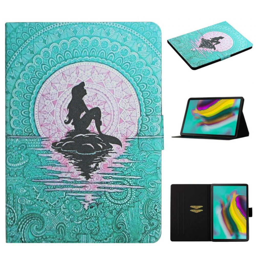 Flipové Pouzdro Na Samsung Galaxy Tab S6 Lite Mandala Mořské Panny