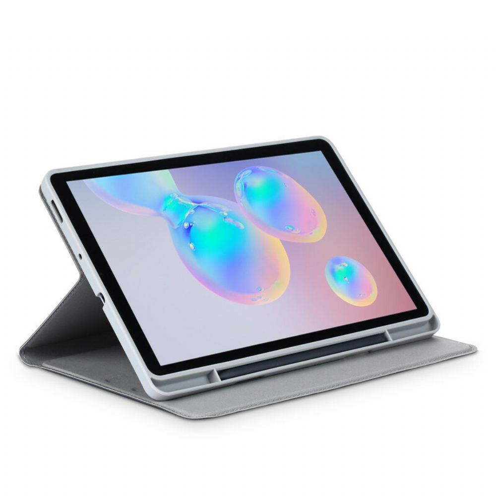 Kožené Pouzdro Folio Na Samsung Galaxy Tab S6 Lite Matná Umělá Kůže
