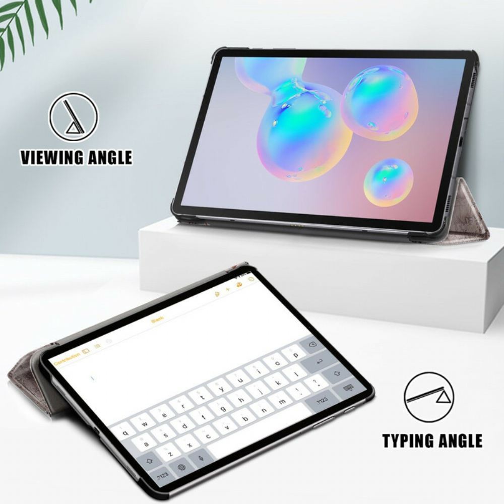 Kryty Na Mobil Na Samsung Galaxy Tab S6 Lite Vyztužená Retro Eiffelova Věž
