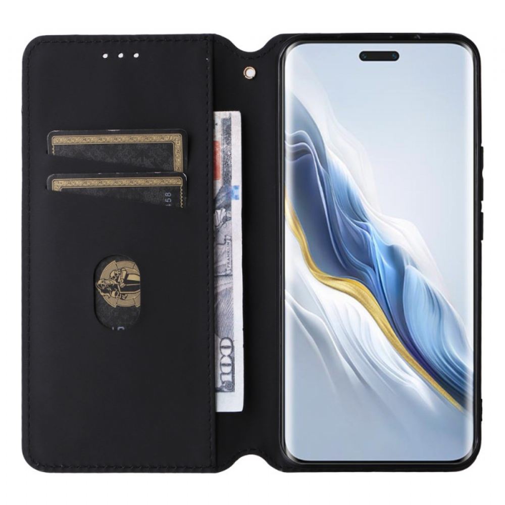 Kožené Pouzdro Folio Na Honor Magic 6 Pro 3d Kostky