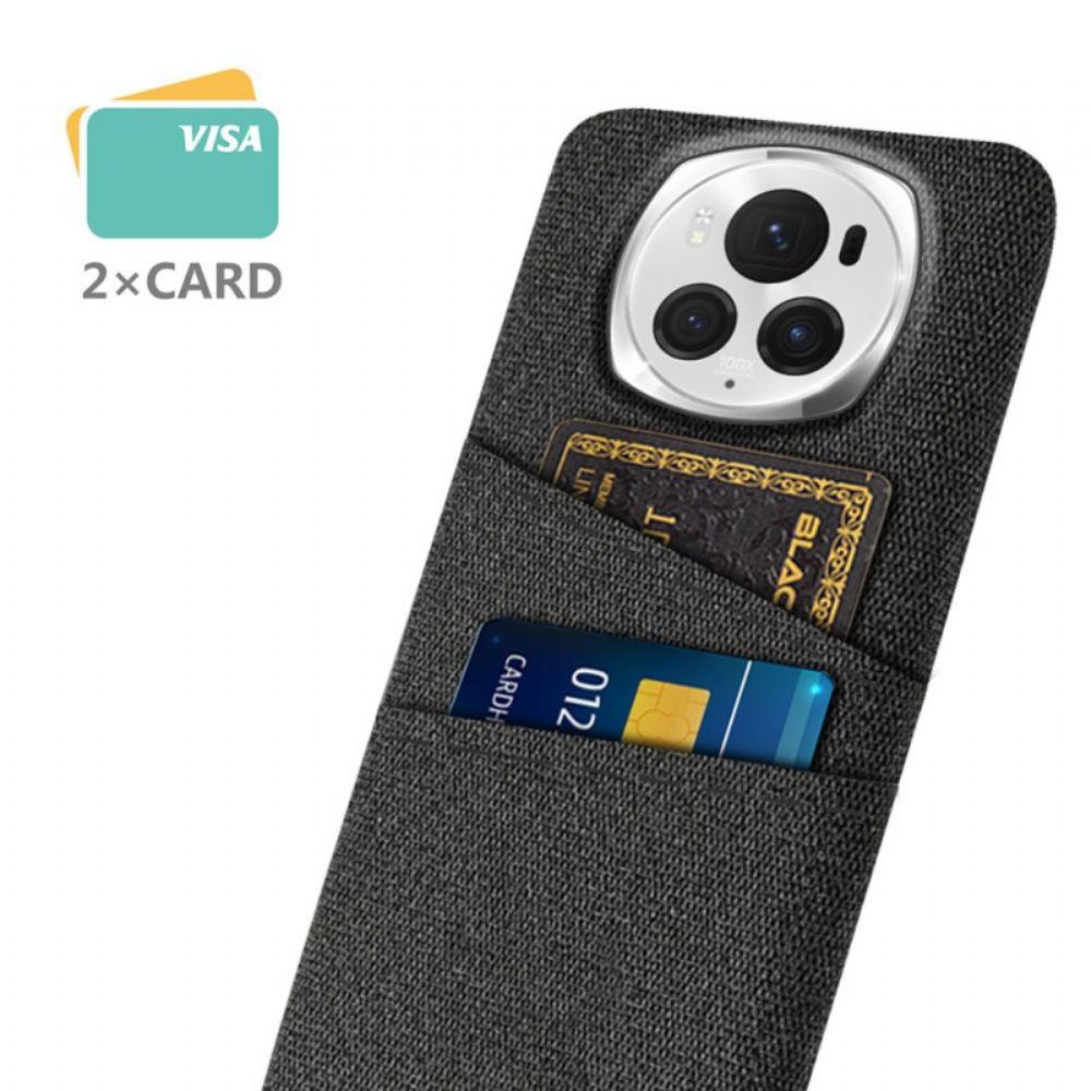 Kryt Honor Magic 6 Pro Kryty Na Mobil Fabric Double Card Holder