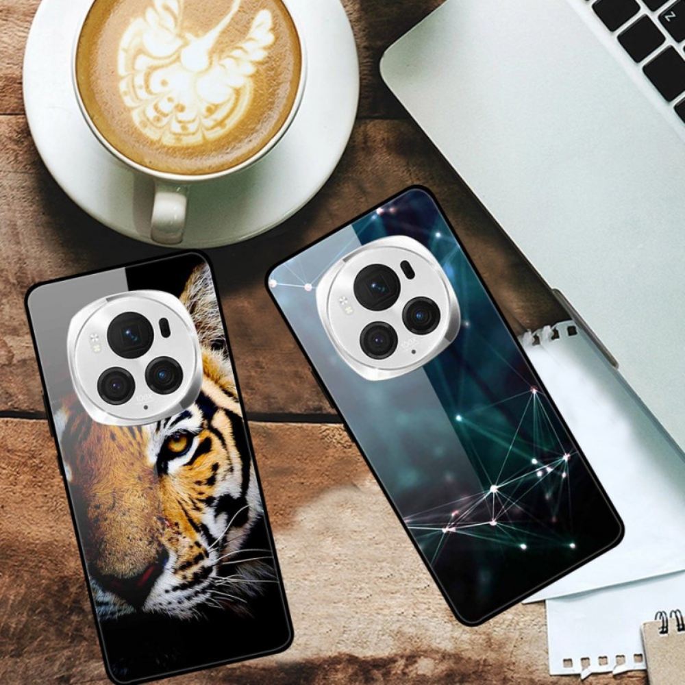 Kryt Honor Magic 6 Pro Kryty Na Mobil Červené Laserem Tvrzené Sklo
