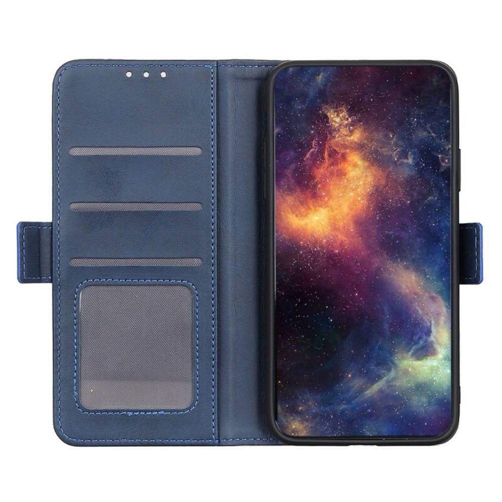 Flipové Pouzdro Na Samsung Galaxy S21 Ultra 5G Kožené Pouzdro Dvojitá Klapka