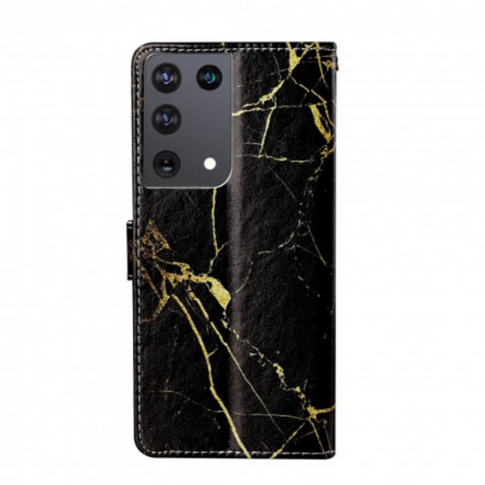Flipové Pouzdro Na Samsung Galaxy S21 Ultra 5G Mramor