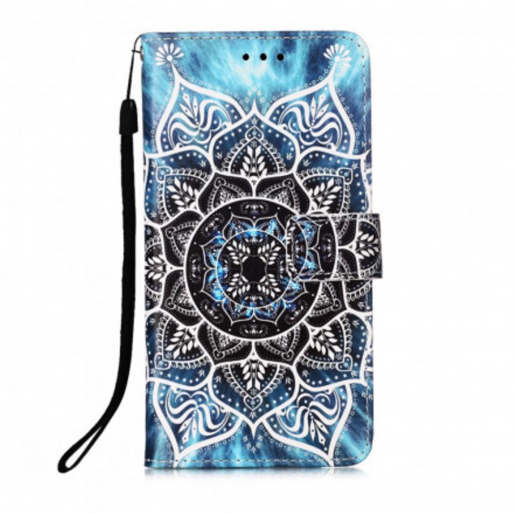Kožené Pouzdro Na Samsung Galaxy S21 Ultra 5G Mandala Na Obloze