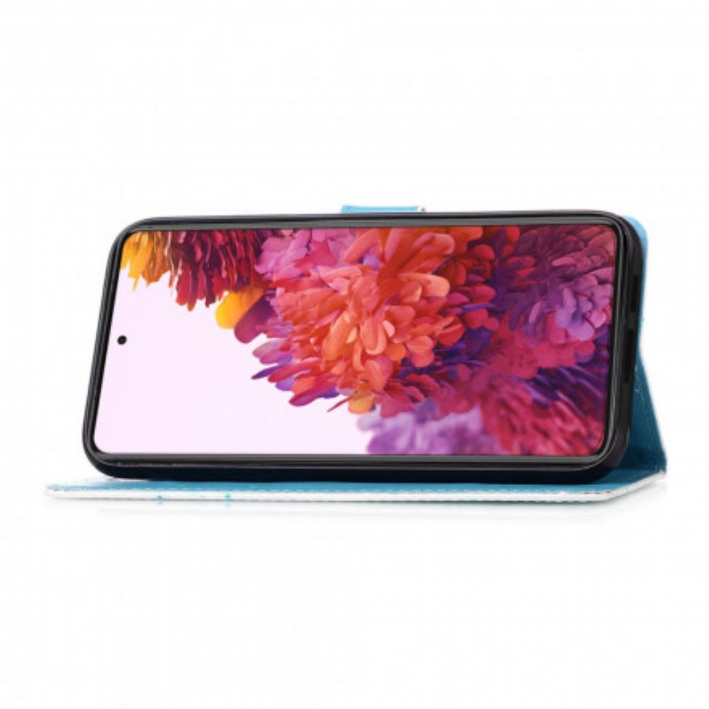 Kožené Pouzdro Na Samsung Galaxy S21 Ultra 5G Mandala Na Obloze