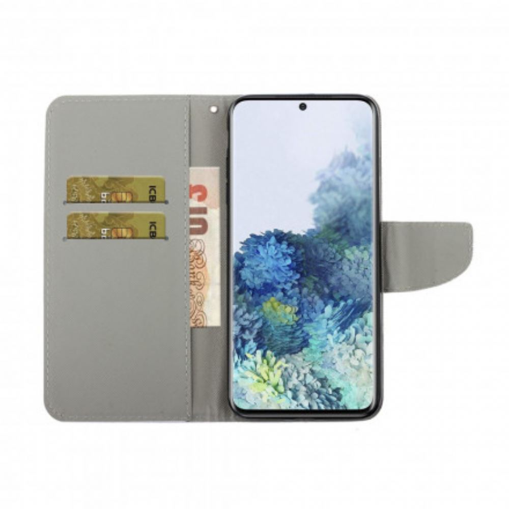 Kožené Pouzdro Na Samsung Galaxy S21 Ultra 5G Texturovaná Umělá Kůže