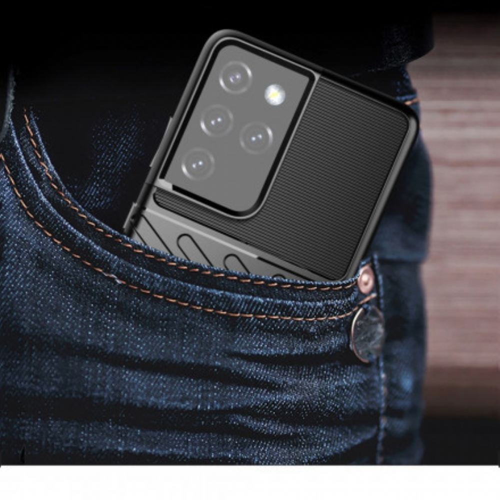 Kryt Na Samsung Galaxy S21 Ultra 5G Hromová Řada