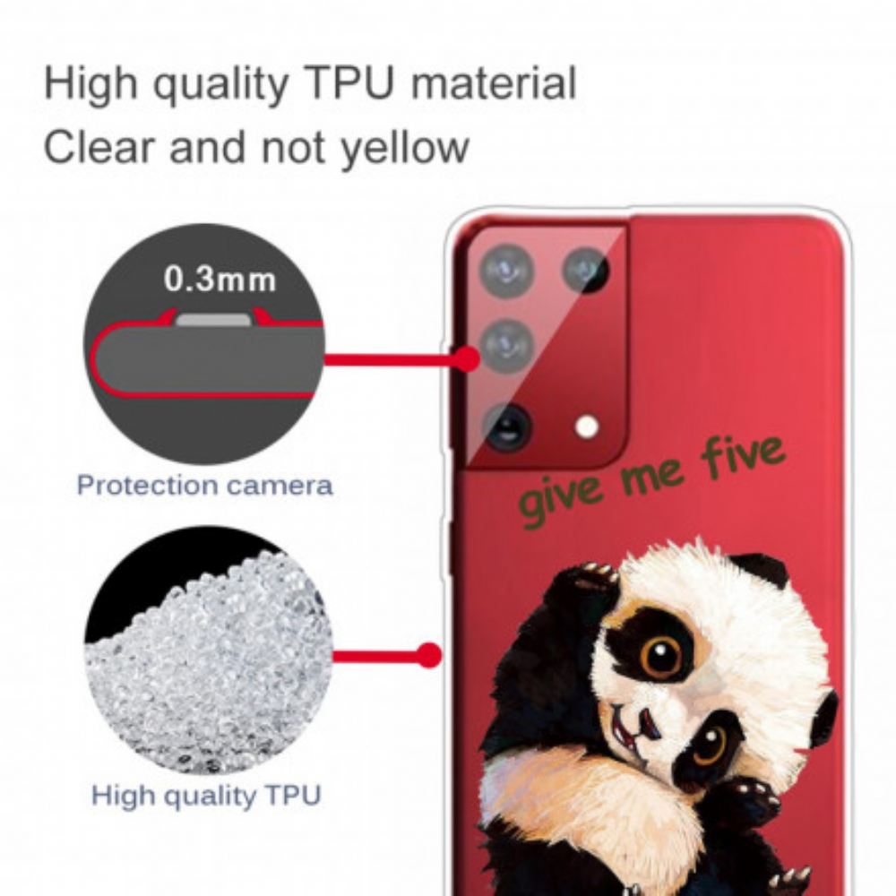 Kryt Na Samsung Galaxy S21 Ultra 5G Panda Dej Mi Pětku