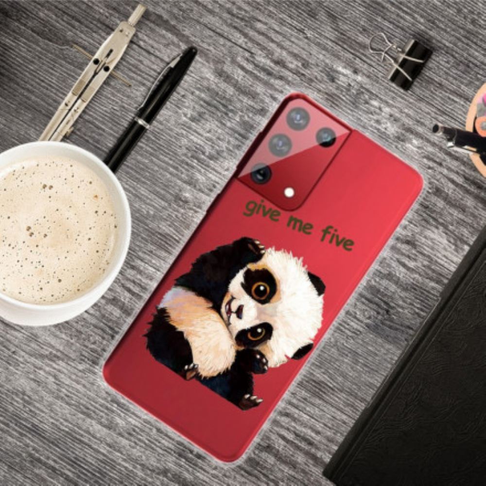 Kryt Na Samsung Galaxy S21 Ultra 5G Panda Dej Mi Pětku