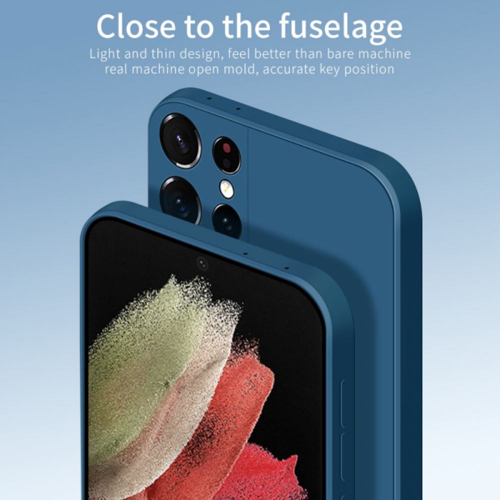 Kryt Na Samsung Galaxy S21 Ultra 5G Silikonové Pinwuyo