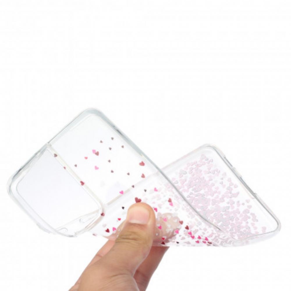 Kryt Na Samsung Galaxy S21 Ultra 5G Transparentní Více Srdcí