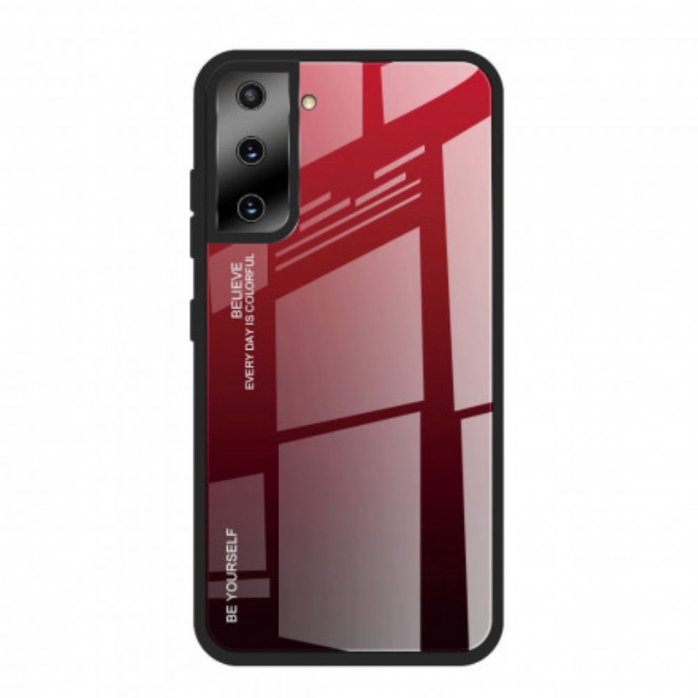 Kryt Na Samsung Galaxy S21 Ultra 5G Tvrzené Sklo Buďte Sami Sebou