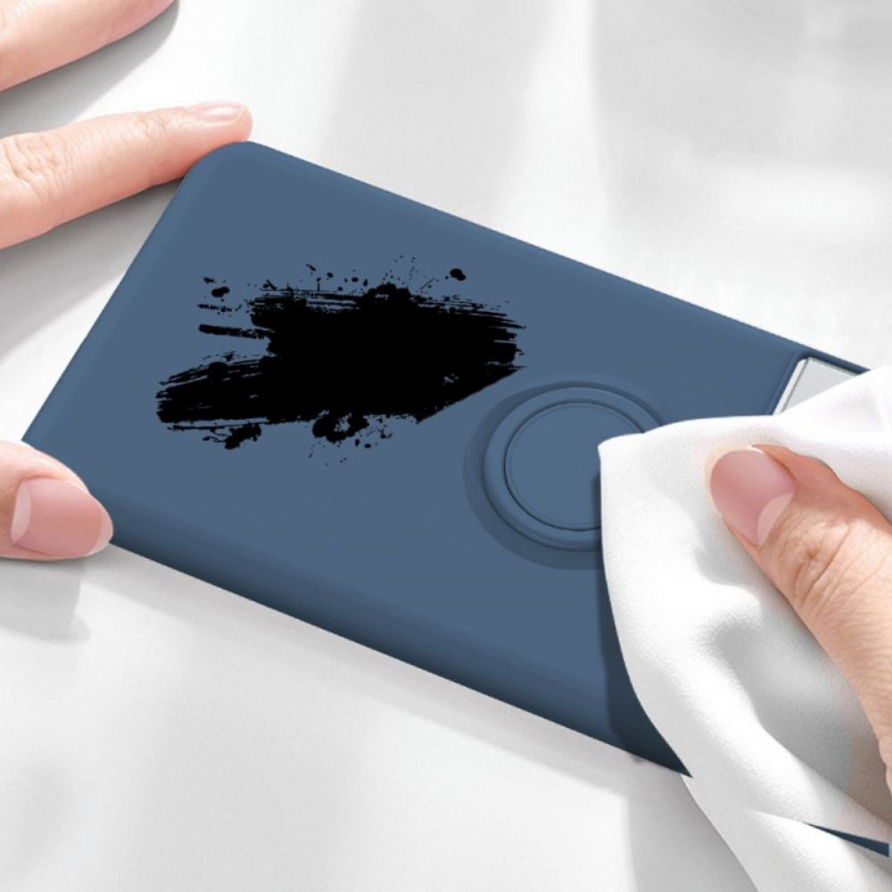 Kryty Na Mobil Na Samsung Galaxy S21 Ultra 5G Tekutý Silikonový Kroužek A Šňůrka