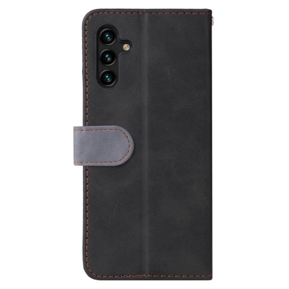 Flipové Pouzdro Na Samsung Galaxy A13 5G Dvoubarevná