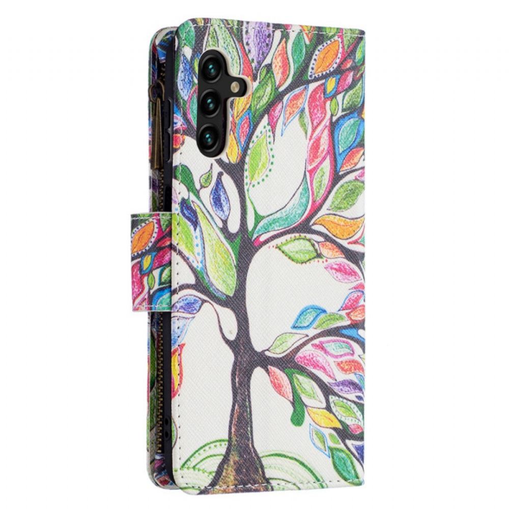 Flipové Pouzdro Na Samsung Galaxy A13 5G Kapsa Na Stromeček Na Zip