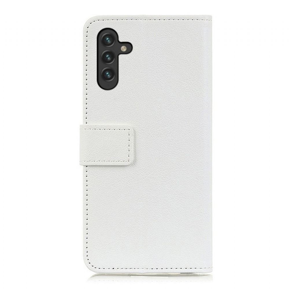 Flipové Pouzdro Na Samsung Galaxy A13 5G Klasický Kožený Efekt