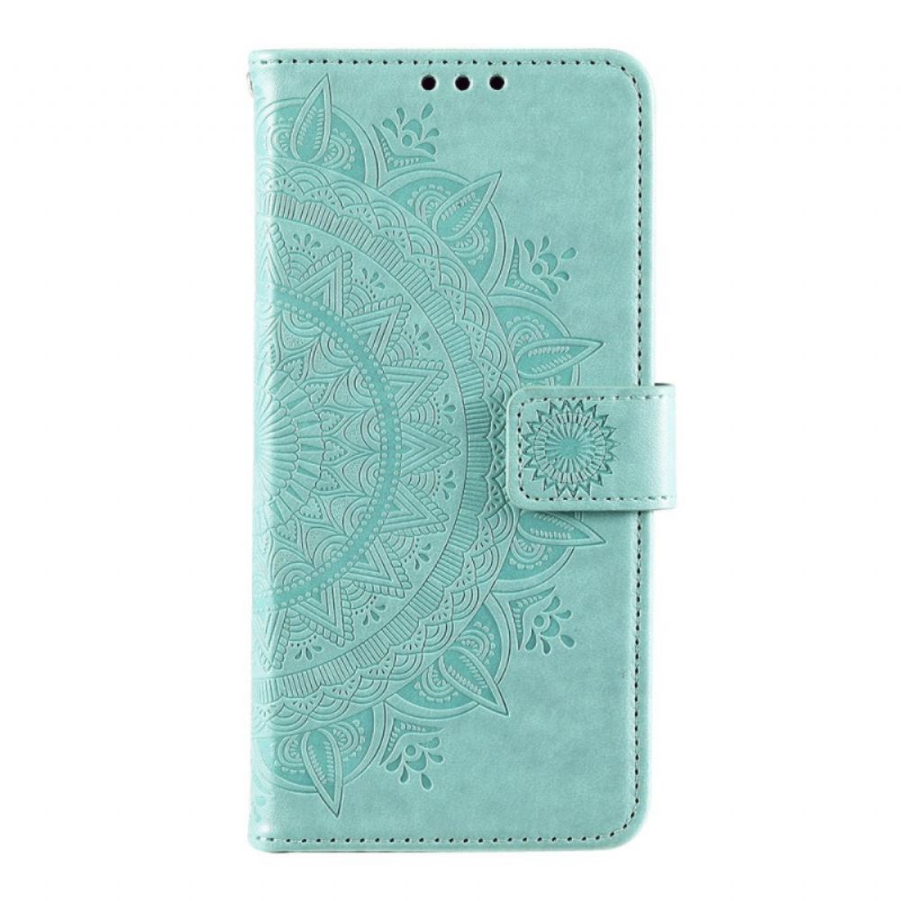 Flipové Pouzdro Na Samsung Galaxy A13 5G Sluneční Mandala