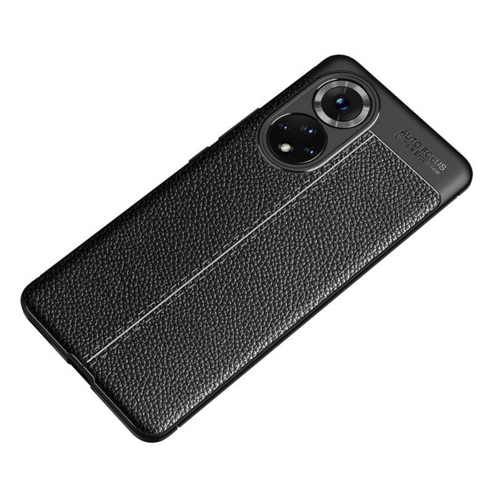 Kryt Na Huawei Nova 9 / Honor 50 Dvojitá Linie Litchi Kožený Efekt