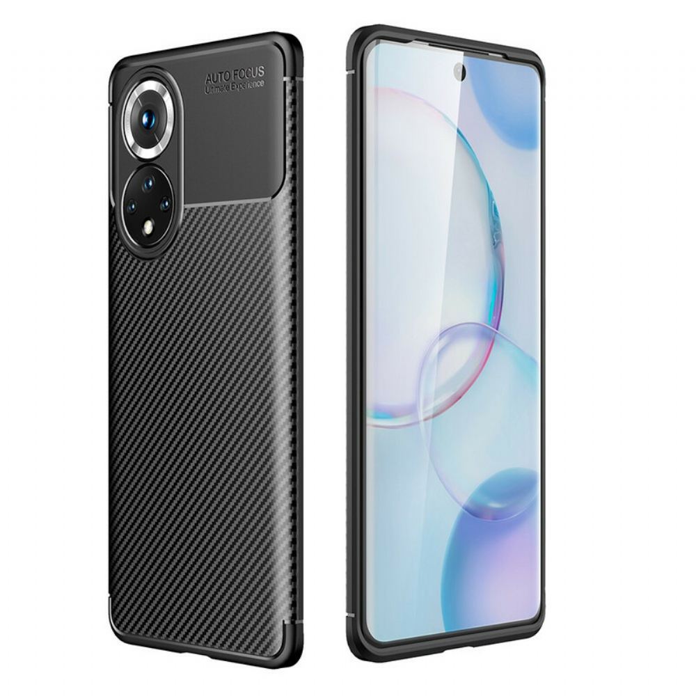 Kryty Na Mobil Na Huawei Nova 9 / Honor 50 Flexibilní Textura Uhlíkových Vláken