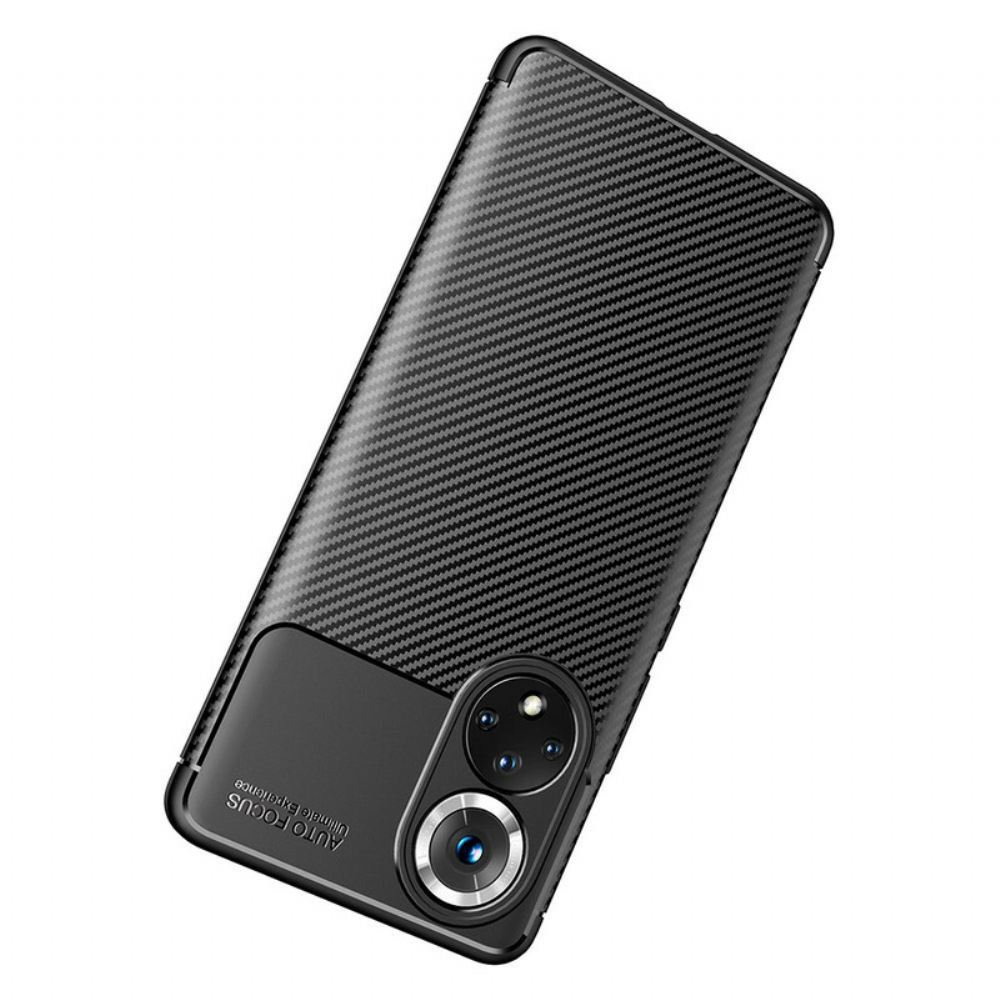 Kryty Na Mobil Na Huawei Nova 9 / Honor 50 Flexibilní Textura Uhlíkových Vláken