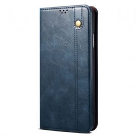 Kožené Pouzdro Oneplus 12r Voskovaná Imitace Kůže