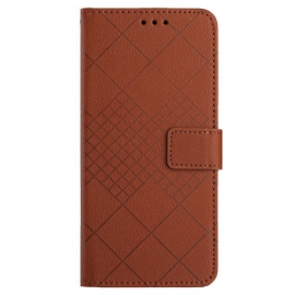 Kožený Kryt Oneplus 12r Strappy Diamonds