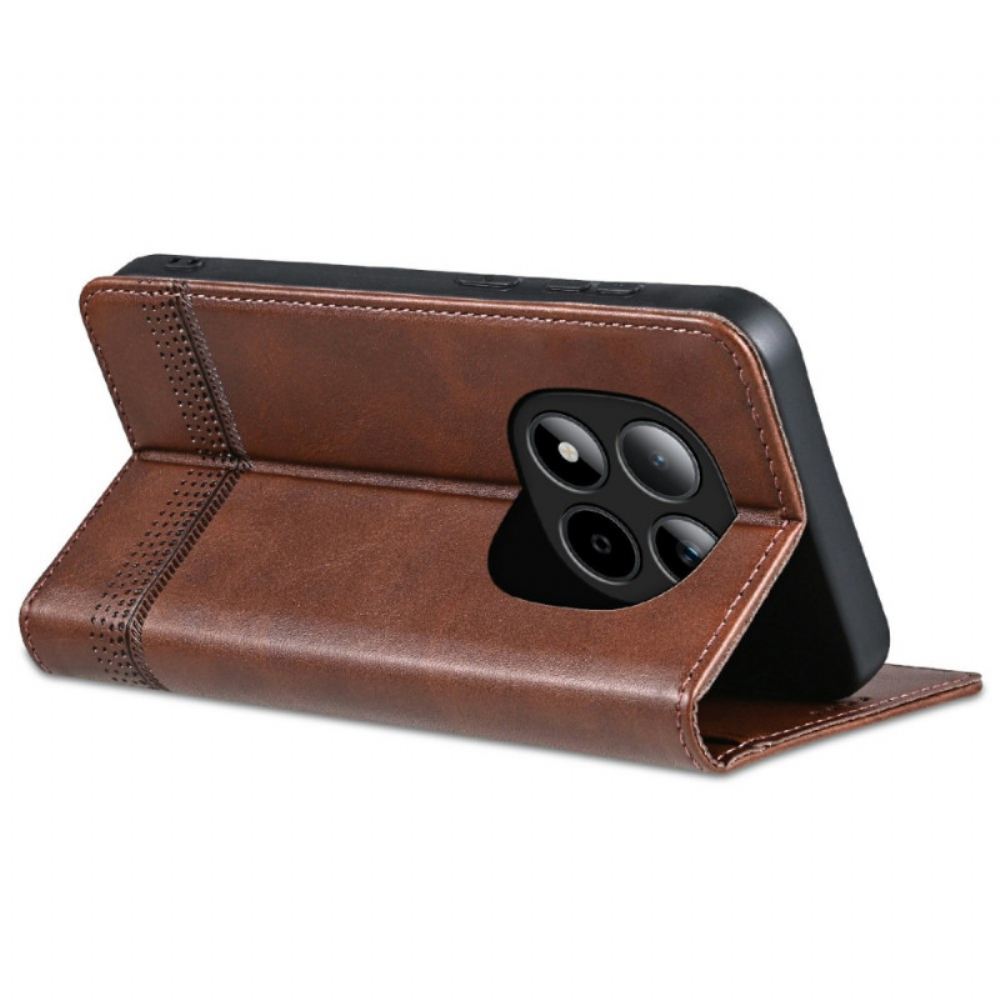 Kožené Pouzdro Folio Xiaomi Redmi Note 15 Pro 5g Azns