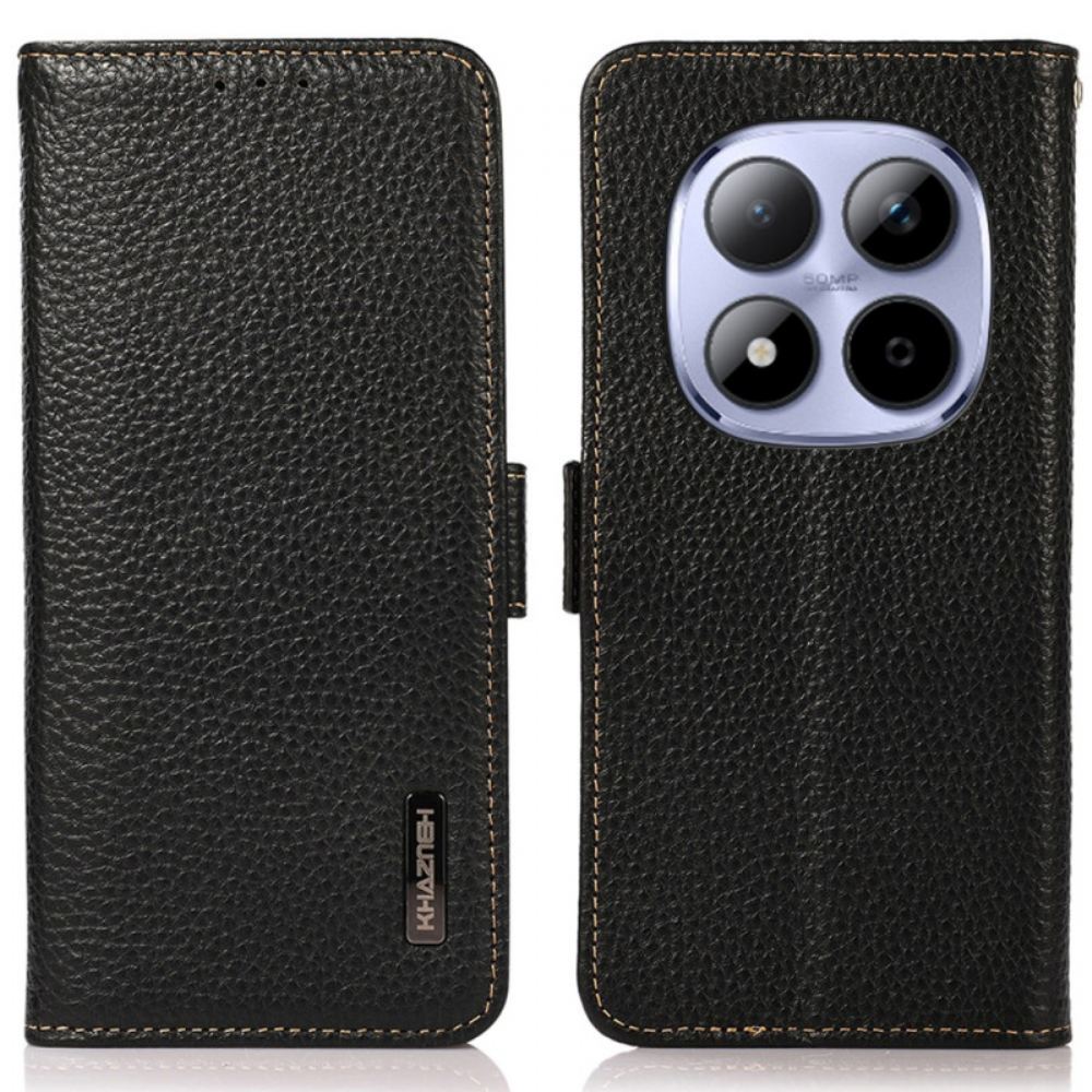 Kožený Kryt Na Xiaomi Redmi Note 15 Pro 5g Pravá Kůže Khazneh