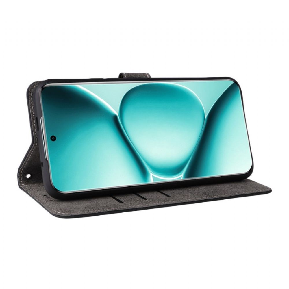 Kožený Kryt Na Xiaomi Redmi Note 15 Pro 5g Rfid Blokování A Pásek