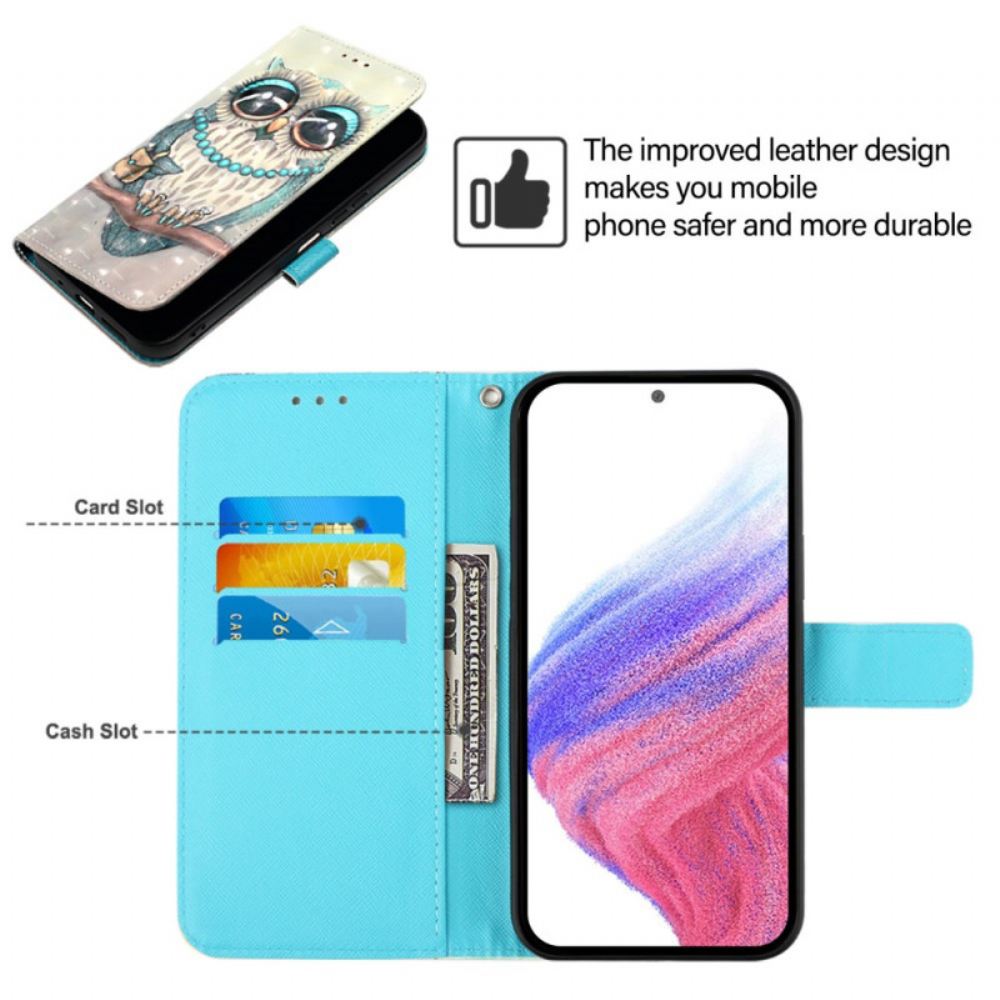 Kožený Kryt Na Xiaomi Redmi Note 15 Pro 5g Sova