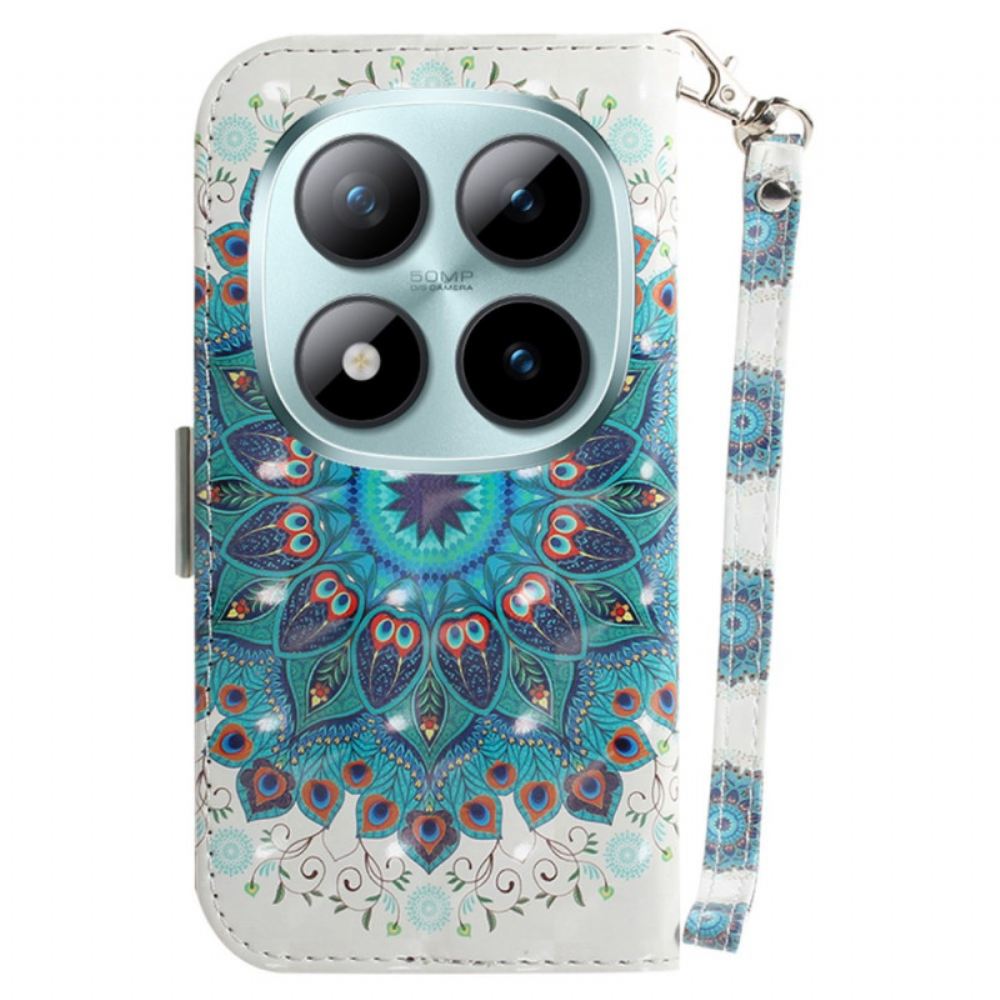 Kožený Kryt Na Xiaomi Redmi Note 15 Pro 5g Zelená Mandala