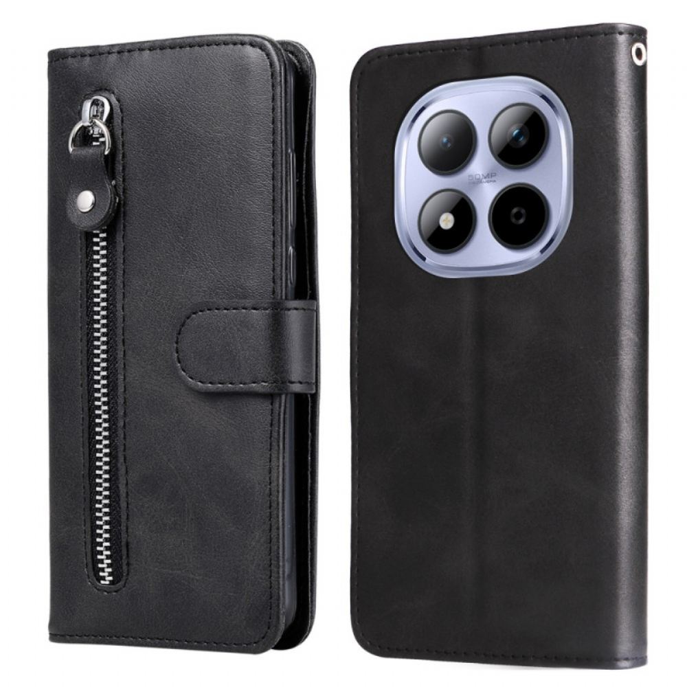 Kožený Kryt Xiaomi Redmi Note 15 Pro 5g Kapsa Na Zip