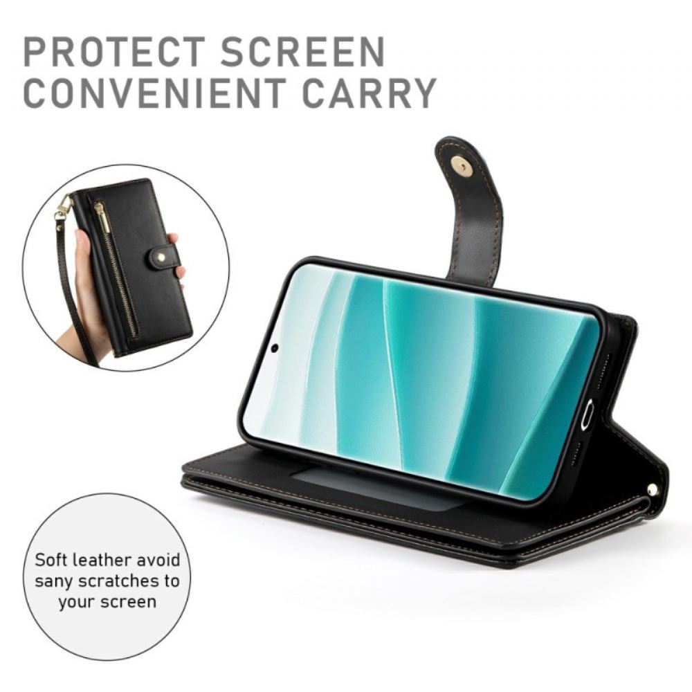 Kožený Kryt Xiaomi Redmi Note 15 Pro 5g Peněženka S Pásky