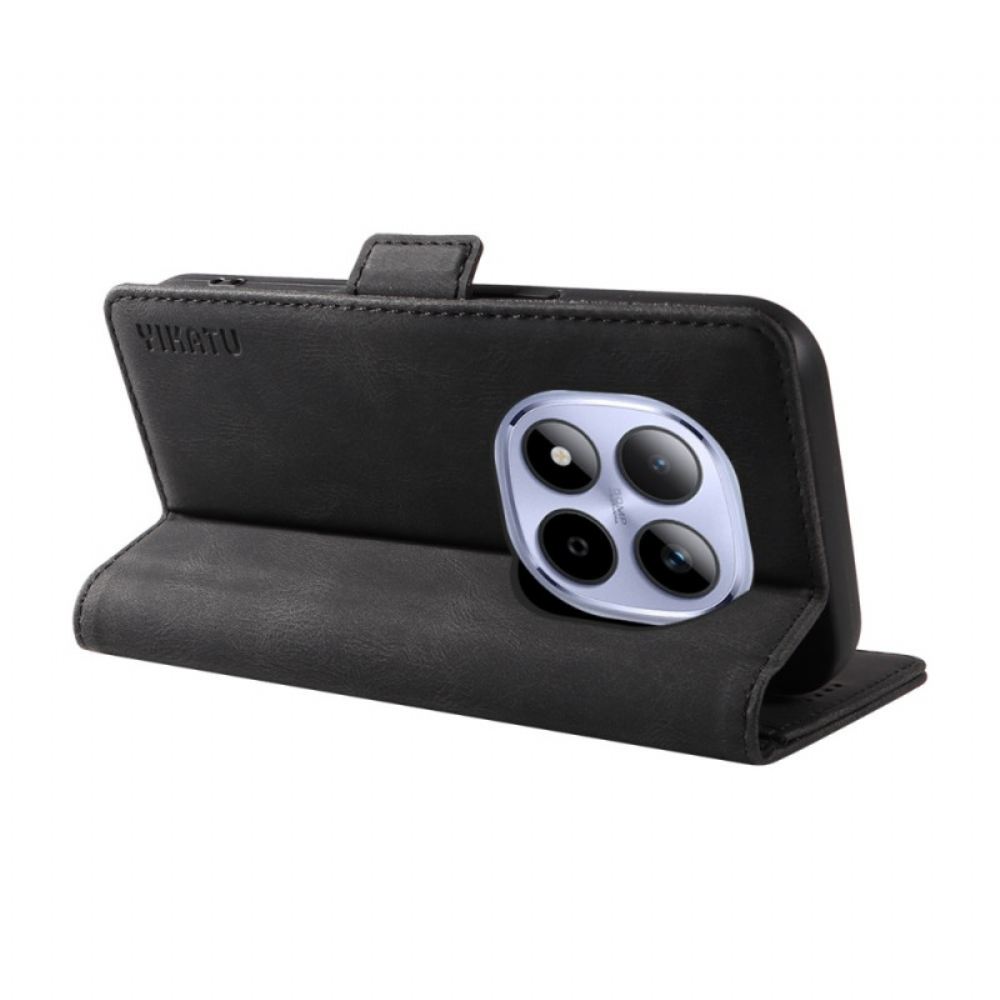 Kožený Kryt Xiaomi Redmi Note 15 Pro 5g Semišový Efekt Yikatu