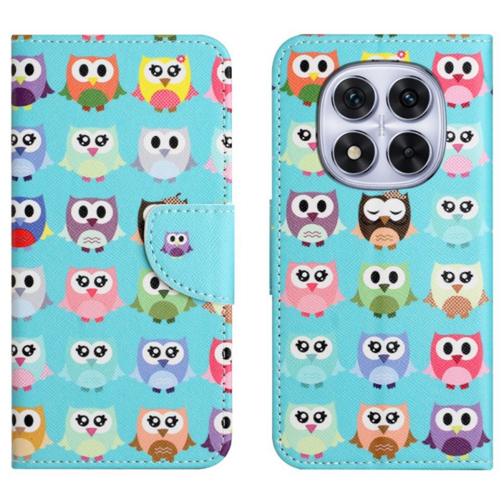 Kožený Kryt Xiaomi Redmi Note 15 Pro 5g Sovy