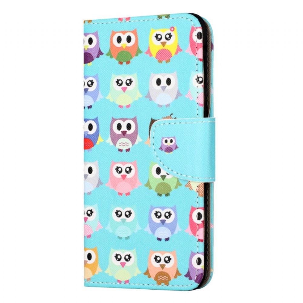 Kožený Kryt Xiaomi Redmi Note 15 Pro 5g Sovy
