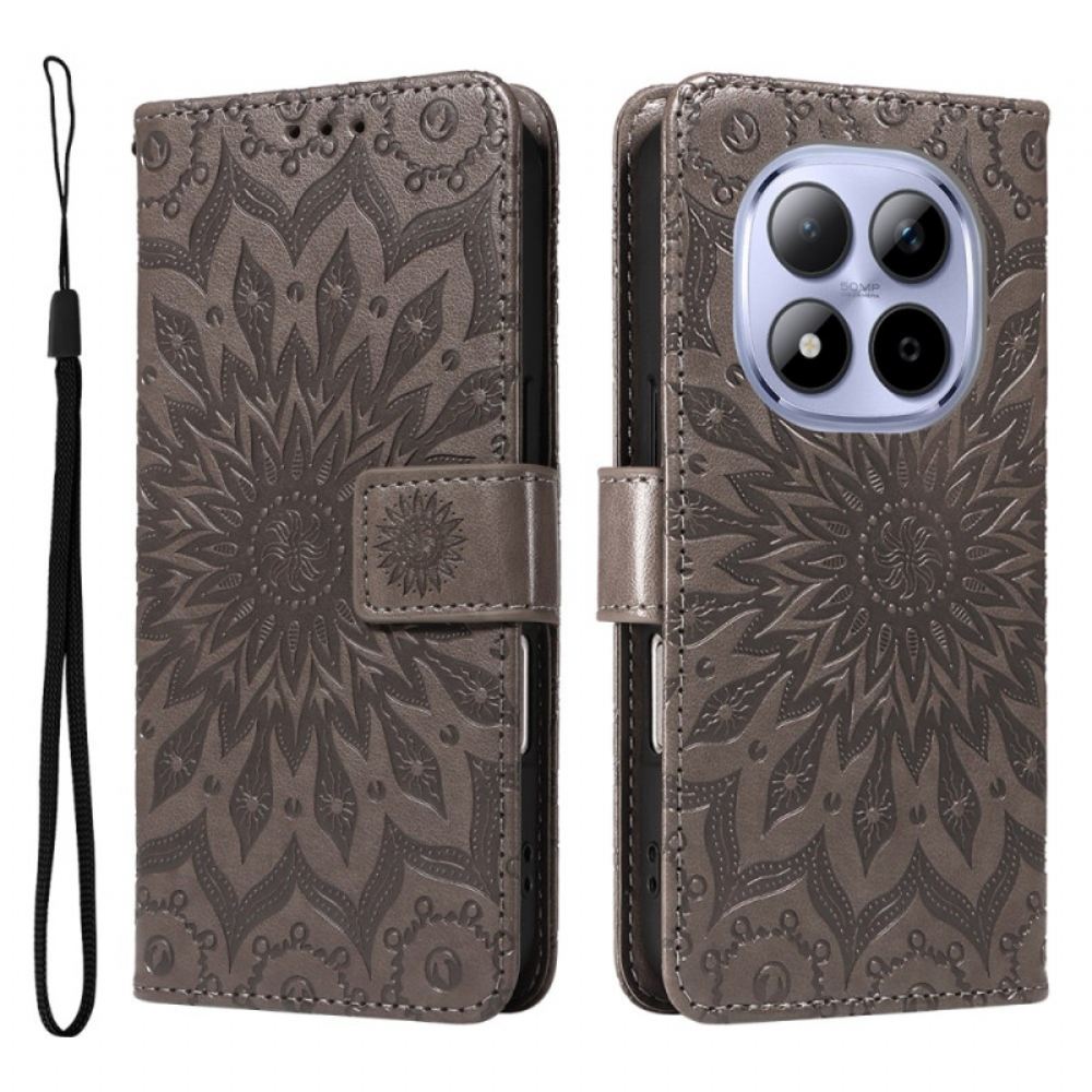 Kožený Kryt Xiaomi Redmi Note 15 Pro 5g Vzor Slunečnice