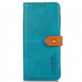 Kožený Kryt Xiaomi Redmi Note 15 Pro 5g Zlatá Spona Khazneh