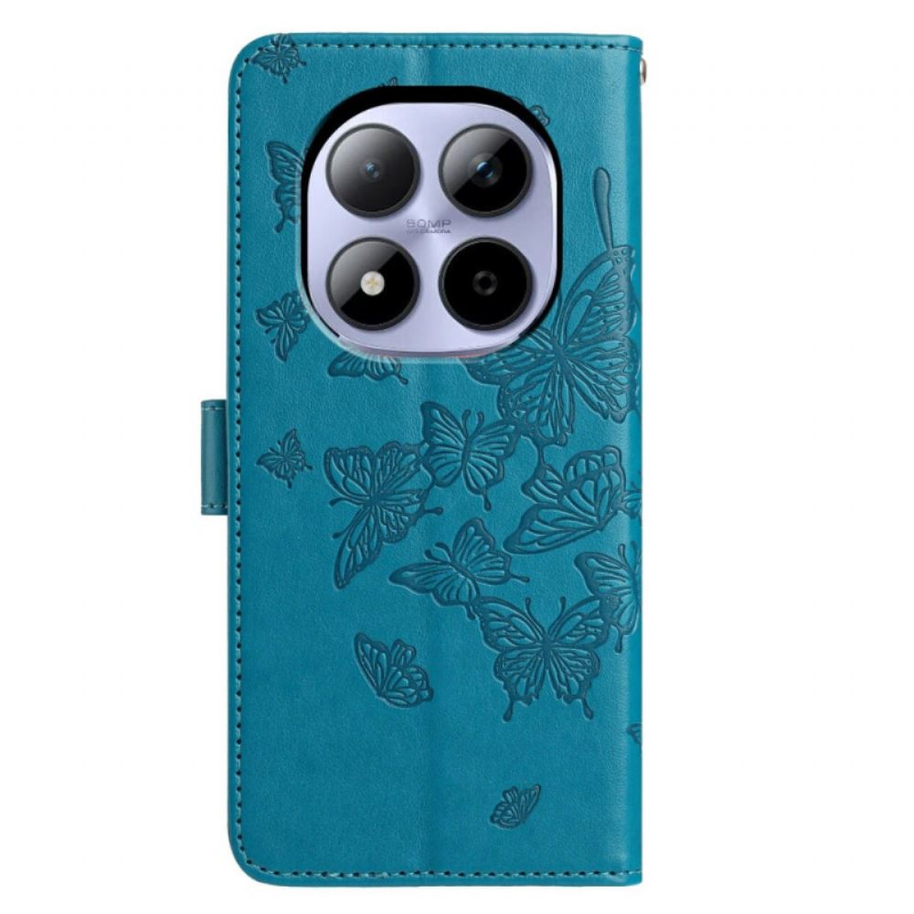 Peněženková Pouzdra Xiaomi Redmi Note 15 Pro 5g Grafický Motýl